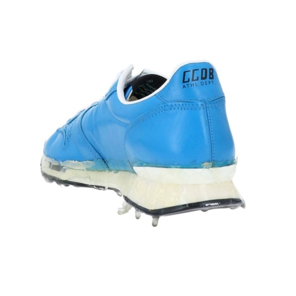 Golden Goose Running Blue Azure Lace Up Leather Sneakers Size 39 - Picture 5 of 13